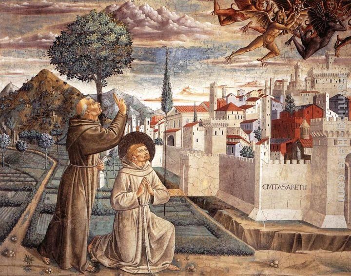 Benozzo di Lese di Sandro Gozzoli Scenes from the Life of St Francis (Scene 6, north wall)